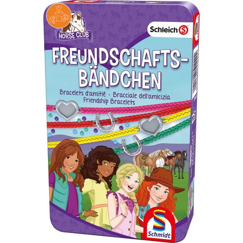 Schleich Horse Club, Friendship bracelets,  társasjáték fémdobozban (51440)
