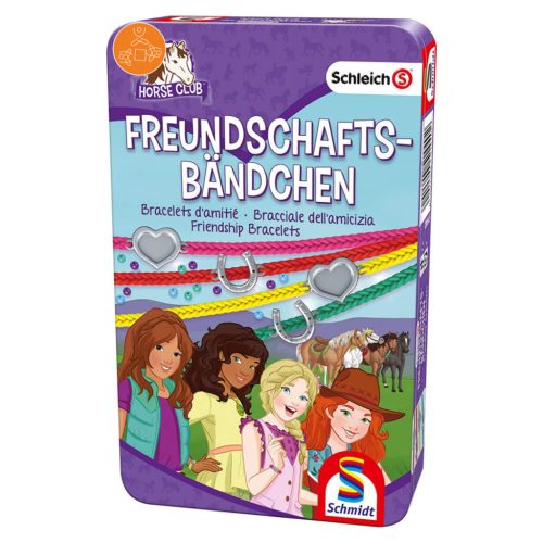 Schleich Horse Club, Friendship bracelets,  társasjáték fémdobozban (51440)