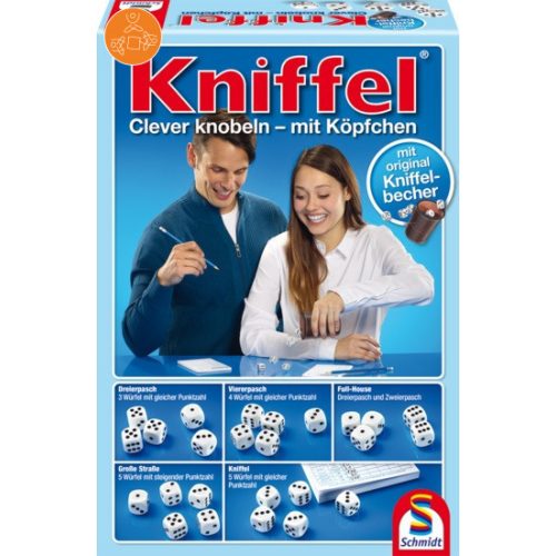 Kniffel - Kockapóker bőr dobópohárral társasjáték (49030)